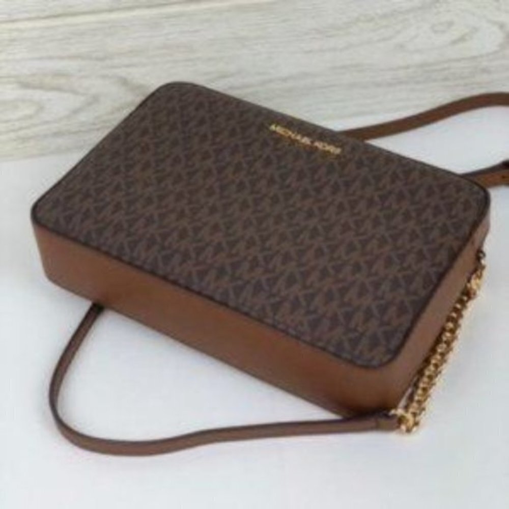 Michael Kors Crossbody Bag Signature Brown - Picture 7 of 8